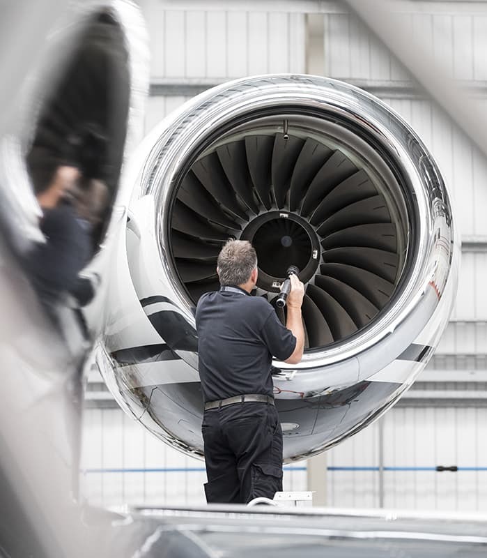 Line Maintenance Jet Turbine Inspection